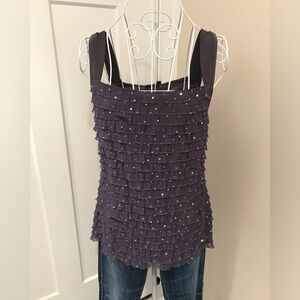 Cocomo Tank, Beautiful dusty purple with sequins